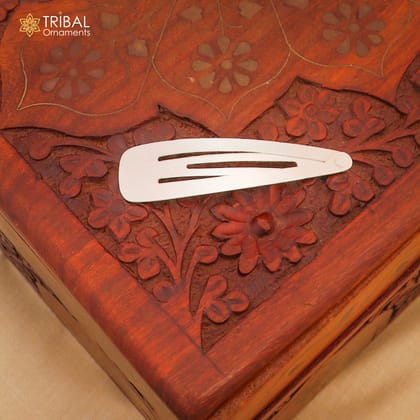 925 sterling silver customized plain stylish hair pin clip amazing hair jewelry brides gifting hc21