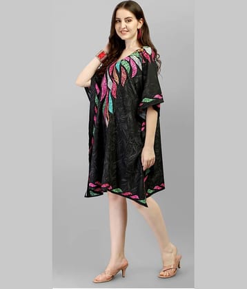 SILK SUTRA Women's Satin Kaftan ( Mustard )