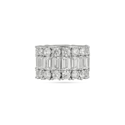 Aresha - Cubic Zirconia Studded Ring-US 6