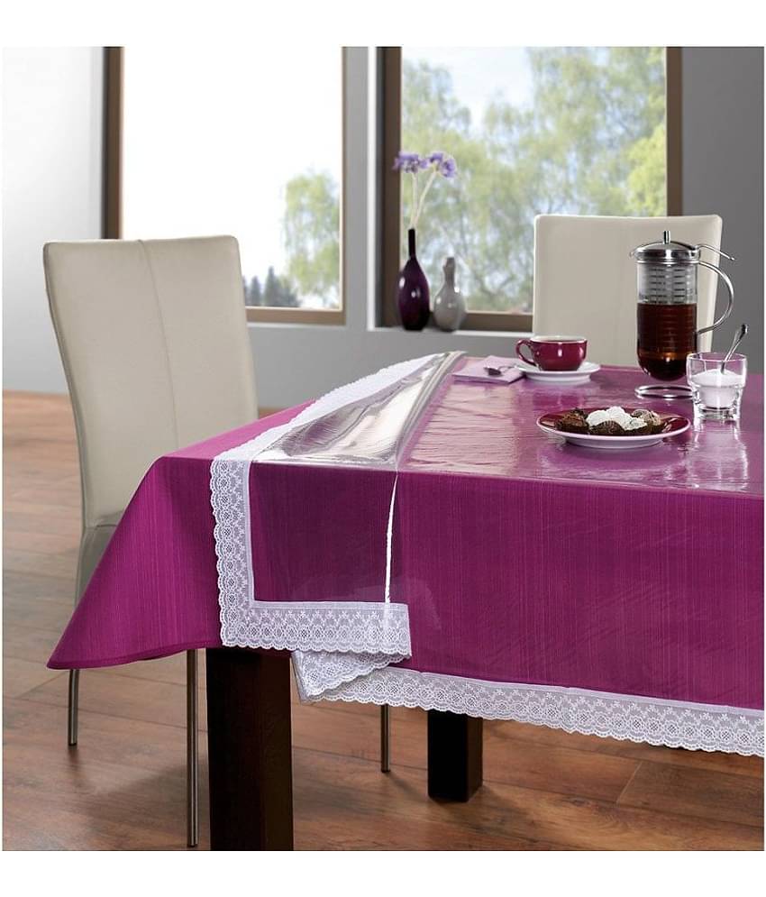 Casa Furnishing 6 Seater Transparent PVC Single Table Covers