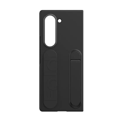 Valente Protective Cover Galaxy Fold 6 with Slide-Out Wrist Strap & Integrated Stand-Black