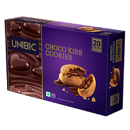 UNIBIC Centre Filled-Choco Kiss Cookies, 250 g UNIBIC Centre Filled-Choco Kiss Cookies, 250 g