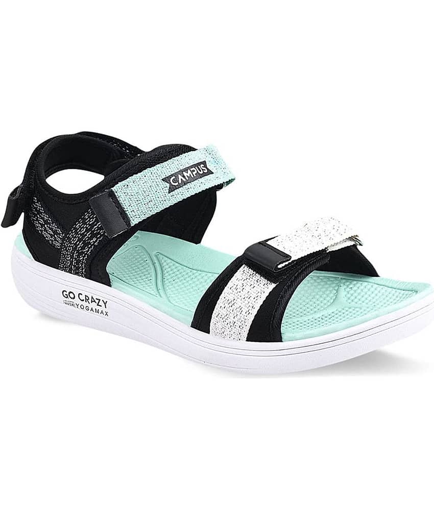 Campus Black Floater Sandals