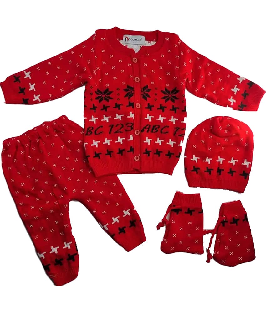 (PACK-1)Baby Born Sweater, Cap and Socks Set
