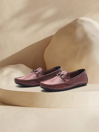 Delco Thermo Plastic Rubber sole Loafers-42 / Tan