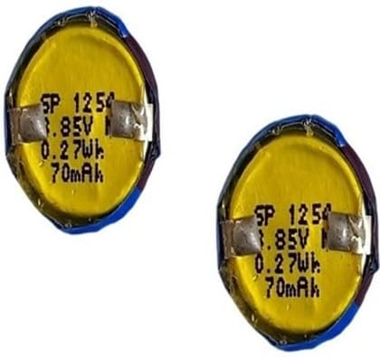 NOVEL LIR1254 LIR1154 3.85V Rechargeable Li-Ion Battery Pack of 2 | Compatible with B&O H5, Sony WF-1000X, Samsung Galaxy Buds, Jabra Rox and Wireless Audio Devices NOVEL LIR1254 LIR1154 3.85V Rechargeable Li-Ion Battery Pack of 2 | Compatible with B&O H5, Sony WF-1000X, Samsung Galaxy Buds, Jabra Rox and Wireless Audio Devices