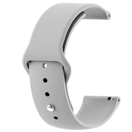 Grey Plain Silicone Strap For Watch Series 9 (42mm/44mm/45mm/46mm/49mm)