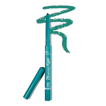 Blue Heaven Matte 2x Intense Kajal Pencil, Green Queen, Waterproof and Smudge Proof Kajal, 0.30gm Blue Heaven Matte 2x Intense Kajal Pencil, Green Queen, Waterproof and Smudge Proof Kajal, 0.30gm - Green Queen / 1 count (Pack of 1)