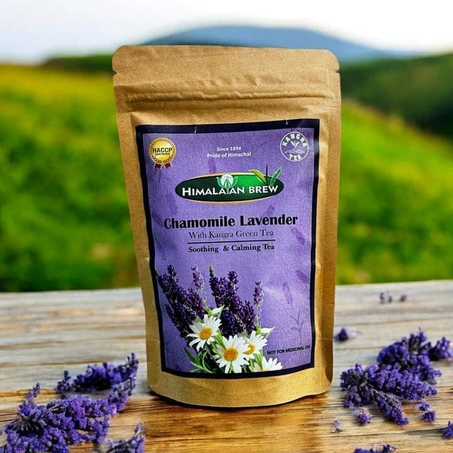 Himalayan Brew – Chamomile Lavender with Kangra Green Tea (50g Loose Leaf)