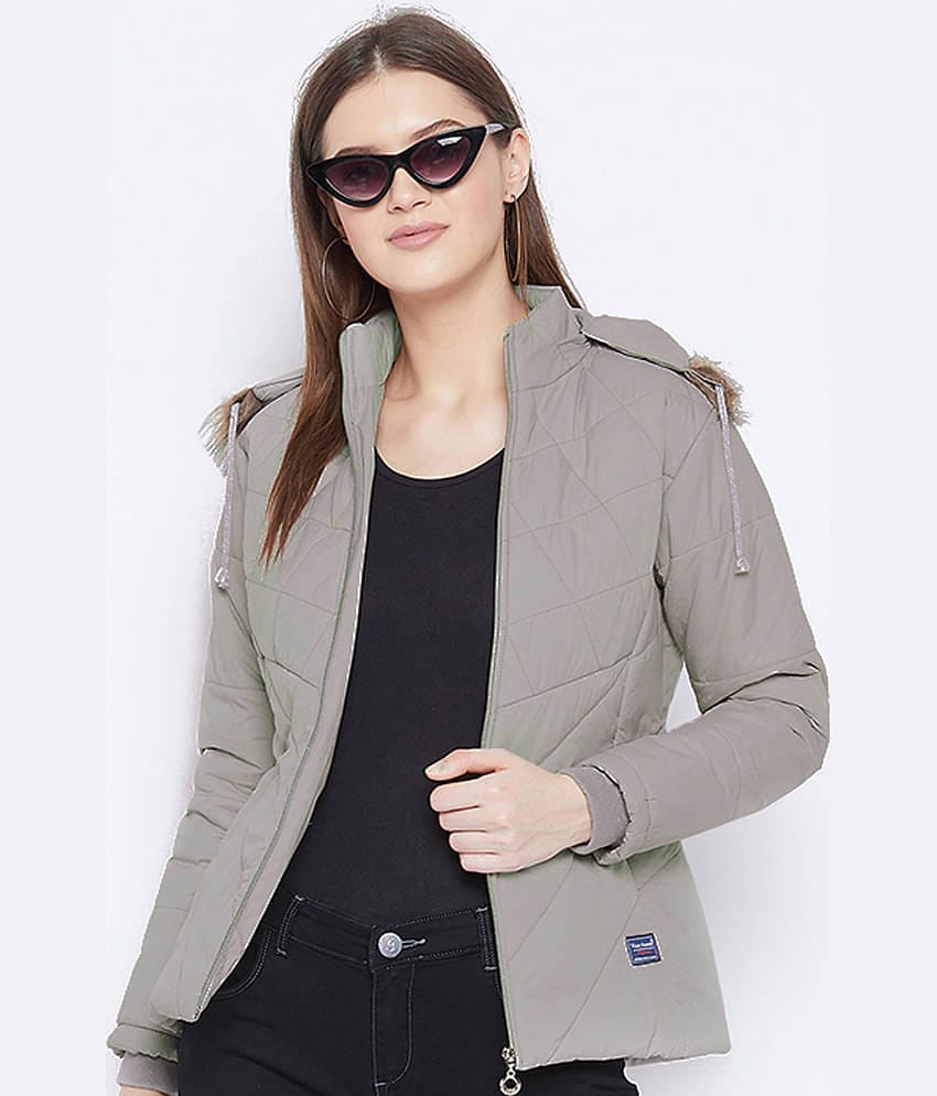 VERO AMORE - Polyester Grey Hooded Jackets Pack of 1