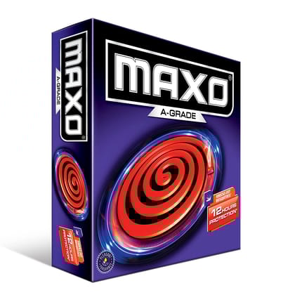 Maxo Mosquito Repellent Coil 12 Hour Red Regular, 10 Count