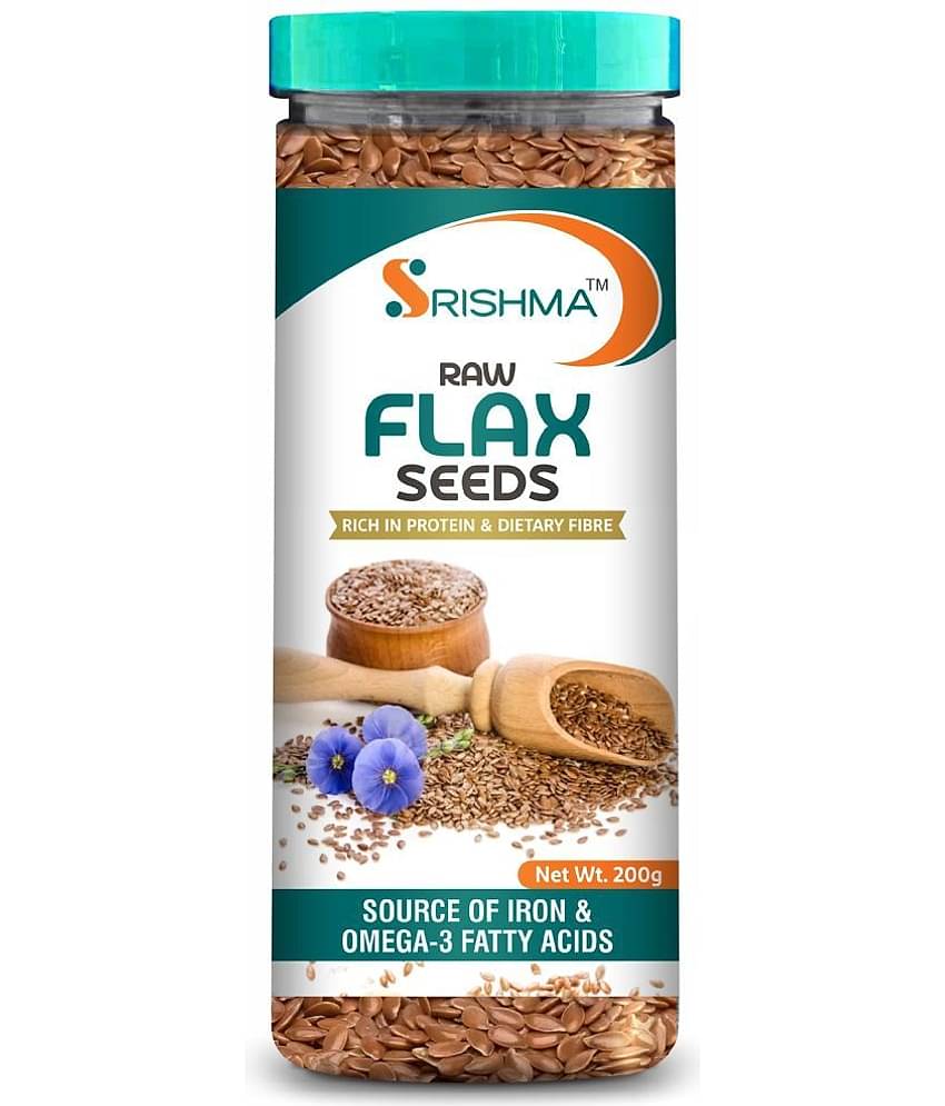 Srishma Raw Unroasted Flax Seeds Brown Flax Seeds (200 g)
