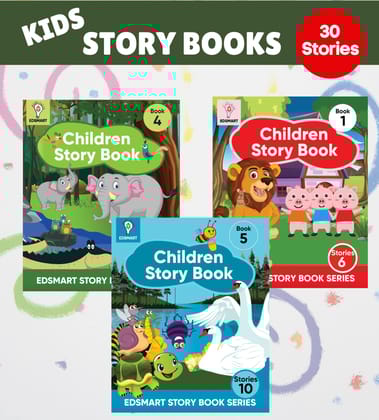Edsmart Children Story Book Combo: 3-Book Set for Ages 2-6 | 32 Pages Each | 30 Engaging Stories with Pictures | Includes Friendship, Road Safety, Nature, Panchatantra, and Tenali Rama Tales [Paperback] [Jan 01, 2022] Edsmart Edu Services Pvt Ltd