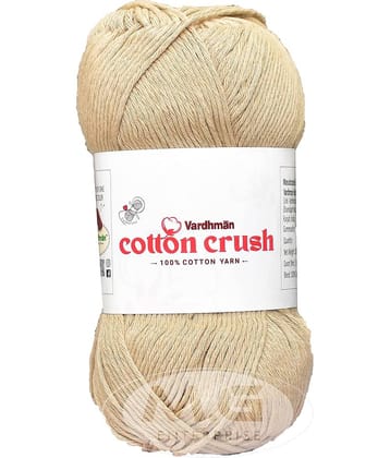 Vardhman Cotton Crush 8-ply Skin 400 GMS 100% Cotton Ball Hand Knitting Cotton/Art Craft Soft Fingering Crochet Hook Yarn, Needle Knitting Yarn Thread Dyed-KC Art-AFDA