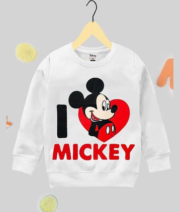 Kuchipoo Pack of 1 Boys Fleece Sweatshirt ( White )