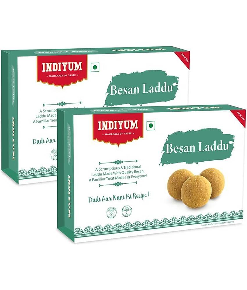 Indiyum Besan Laddu 200 gm Pack of 2