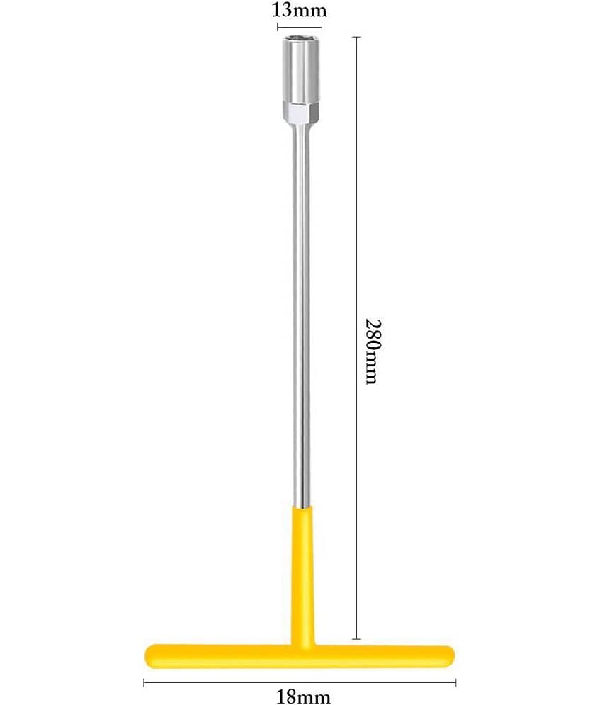 MK Super Stainless Steel T Type Spanners 13mm T Handle Wrench Single Pc
