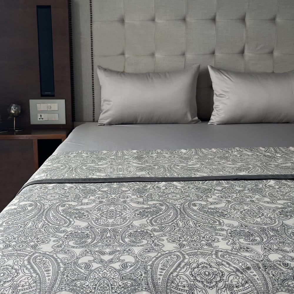 Dohar Set 550 TC Printed Cotton (Shadow)-90inch x 108 inch