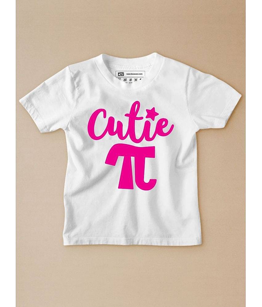 Be Awara Pack of 1 Unisex for Baby Cotton T-Shirt ( White )