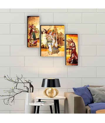 Saf radha krishna religious modern art MDF Painting Without Frame