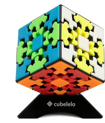 Cubelelo Drift Gear 3x3 Stickerless Cube Speed Cube Magic Cube Toy for Kids & Adults Magic Speedy Stress Buster Brainstorming Puzzles Cube (Multicolor)