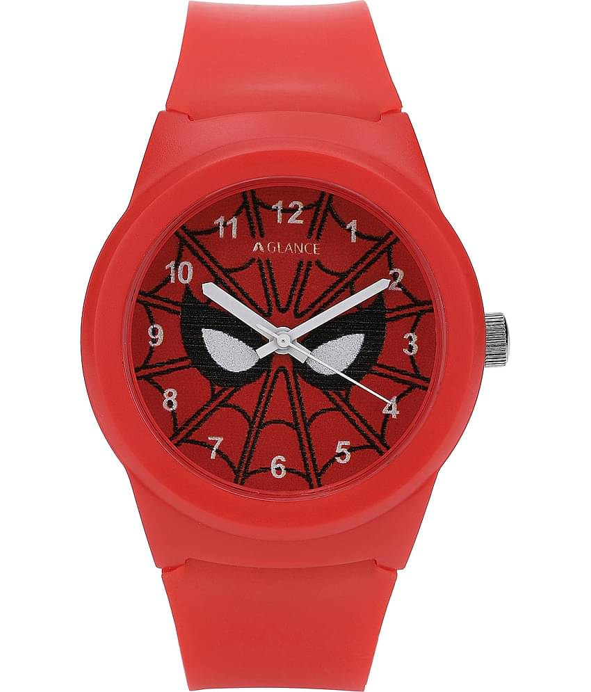 Aglance - Red Silicon Analog Men's Watch