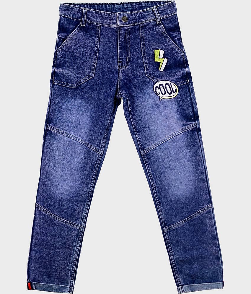 Me N My CLOSET Pack of 1 Boys 100% Cotton Jeans ( Blue )