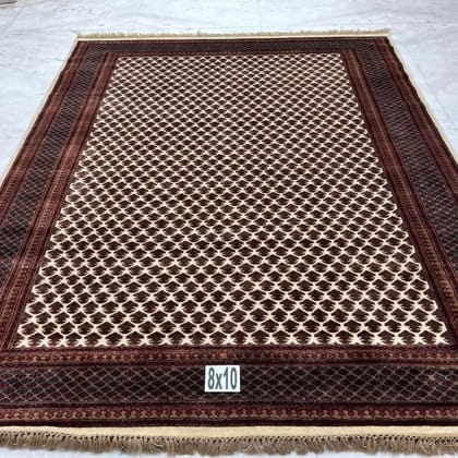 8x10 Hand-Knotted Woolen Carpet – Artisan-Made Luxury Rug | Traditional Design for Elegant Interiors | Heritage Design Inc