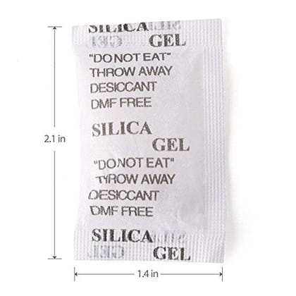 EHOP Silica Gel Packets Desiccant Dehumidifiers - Rechargeable Paper -5 Gram 120 Packs