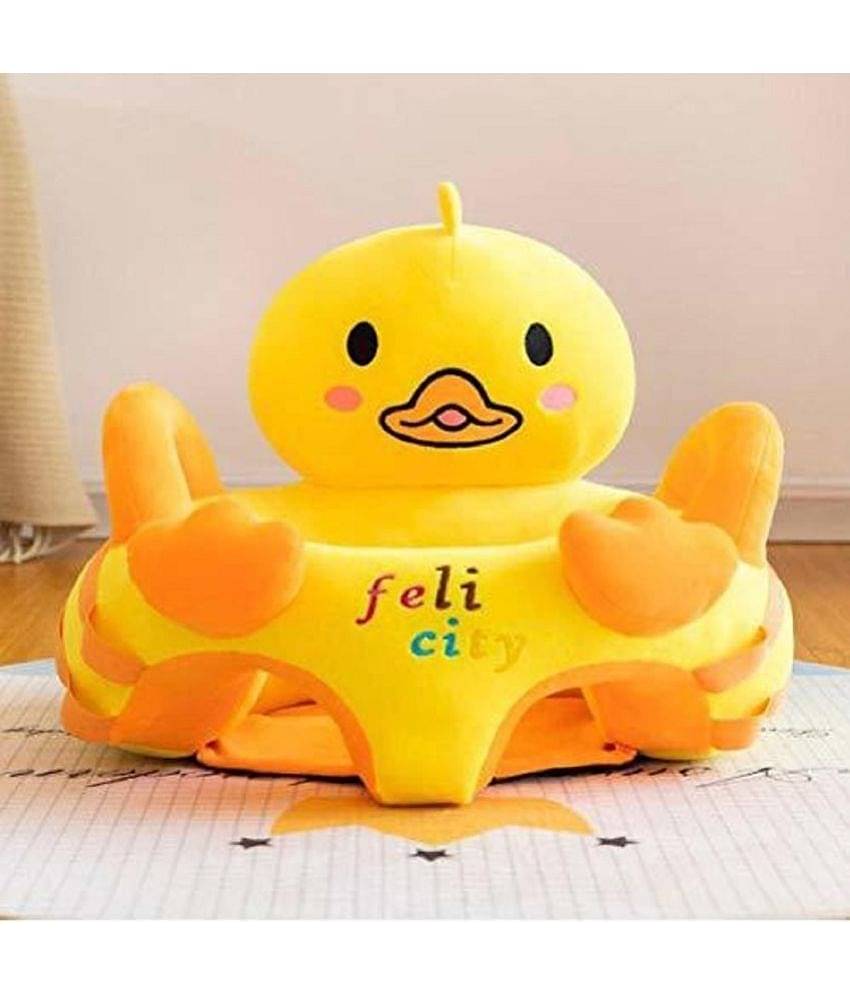 KIDS WONDERS Baby Training Support Seat | Comfortable Soft Cushion Sofa Seat (Yellow Chick)