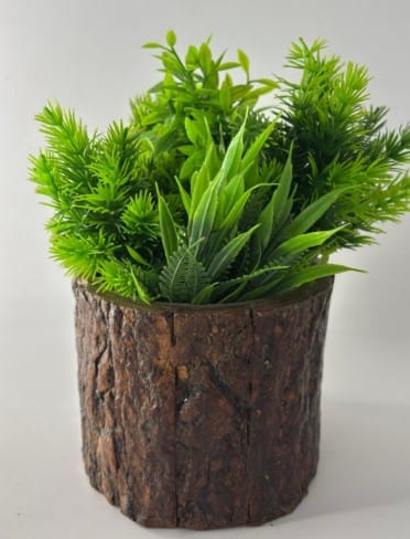 Wood Flower Pot
