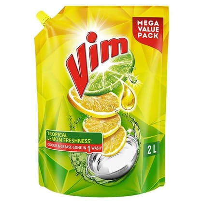 Vim Pure Lemon Freshness Detergent Gel, 2L