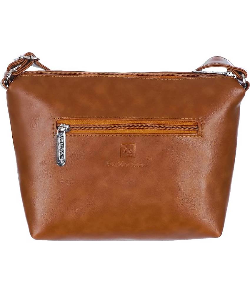 Leather Land Sling Bag P.U. Set of 1 ( Tan )