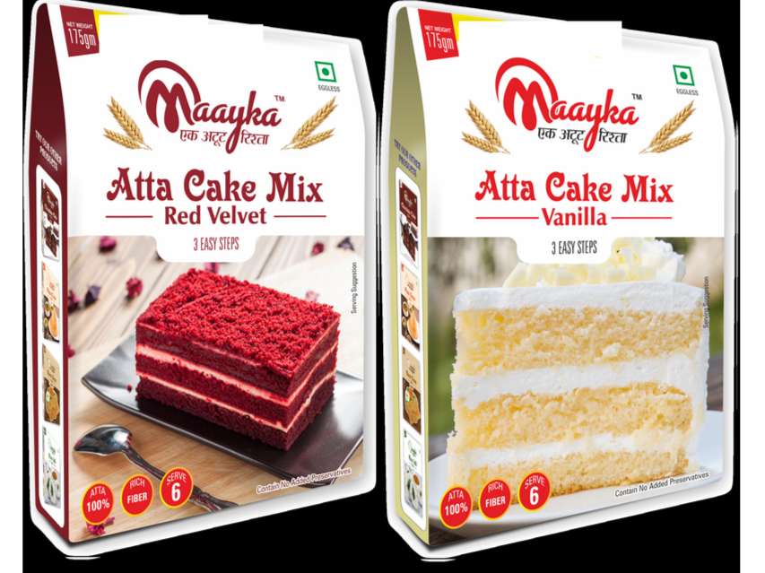 Maayka Atta Vanilla & Red Velvet Cake Mix | Pack Of 2