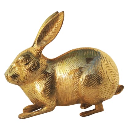 Brass Showpiece Rabbit Statue (ANMAS077 C)