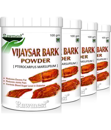 Rawmest Vijaysar Bark Powder 400 Gm Pack of 4