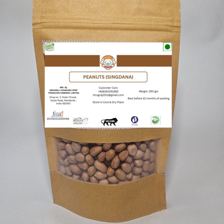 PEANUTS (SINGDANA) - 250 gm - 250 gm - One pack of raw peanuts