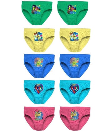 HAP Pack of 10 Cotton Panties For Girls ( Multi )