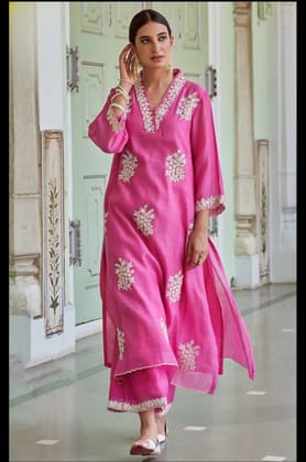 Festive Vibes Chanderi Outfit-S