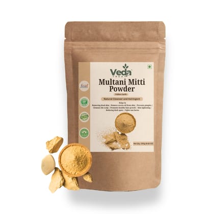 VedaTreat 100% Pure Multani Mitti – Natural Care for Skin & Hair