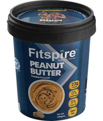 Fitspire Cookie Cream Peanut Butter, High protein & Gluten Free - 400g ( Pack of 1 )