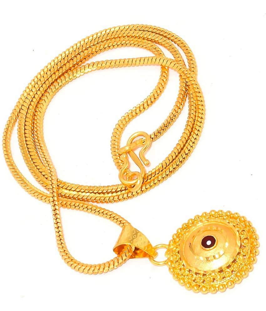 Jewar Mandi - Golden Pendant ( Pack of 1 )