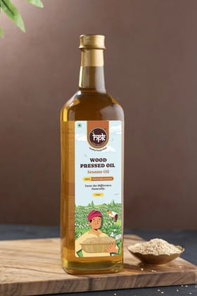 HPK Agro and Foods Cold Pressed Sesame Oil 1L – Pure Til Oil for Cooking and Wellness