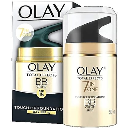 Olay Total Effects BB Cream With SPF 15, Fights 7 Signs Of Ageing With Niacinamide, 50 g