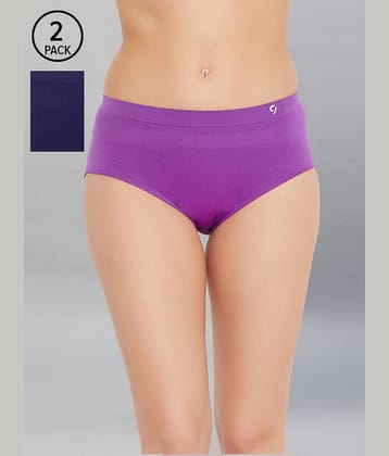 C9 Airwear Pack of 2 Nylon Solid Women's Hipster ( Multi Color )