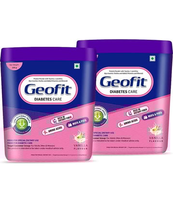 GEOFIT Diabetes Care Protein Powder - full of dietary fiber & amino acids, 250g Each (Pack of 2)