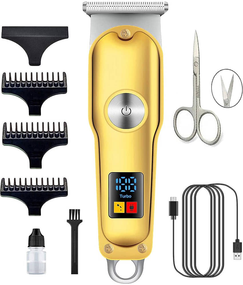 geemy LED SCREEN Multicolor Cordless Beard Trimmer With 60 minutes Runtime