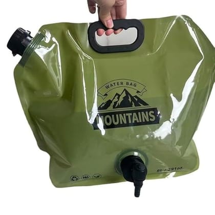 8 Liter Folding Water Storage Bag Pouch for Cycling, Picnic, Outdoor Camping, Road Trip, Traveling Water Carrier Supplies Bag and Container 8L Drinking Water Container Tank (Multicolour)