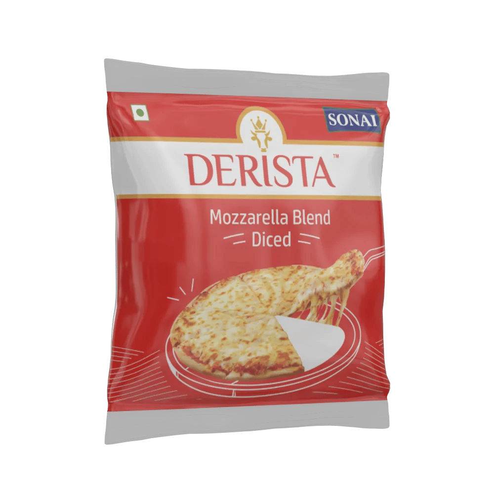 Sonai Mozzarella Blend Diced (1kg) | High-Stretch Performance | Pizza & Pasta