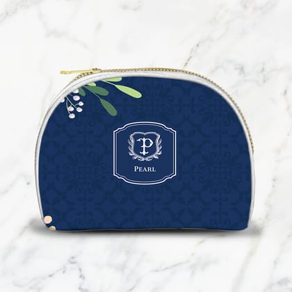Royal Bloom Pouch-Navy / Small